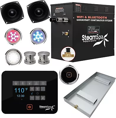 SteamSpa 12 KW Steam Shower Generator Kit System Touch Screen Wifi App/Bluetooth • $2099