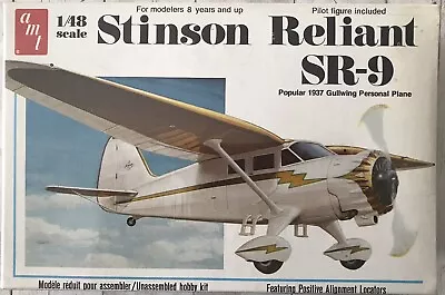$12.99 • Buy Vintage AMT Stinson Reliant SR-9 Kit No. T639 1:48, NOS Sealed