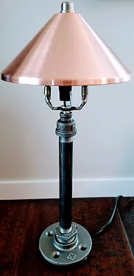Industrial Lamp With  Copper Shade. Steampunk Lamp. Desk Lamp. • $120