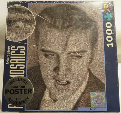 Vintage Elvis Presley Puzzle Photomosaics By Robert Silvers 1000Piece New Sealed • $14.99