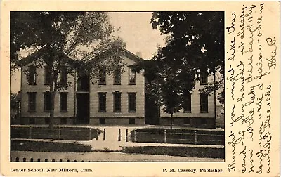 Center School New Milford Connecticut Undivided Posted 1906 Postcard • $6.57