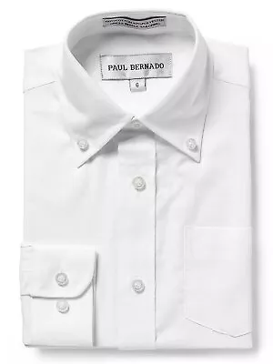 Paul Bernado Boy's Long Sleeve Button-down Oxford Shirt - CLEARANCE • $9.99