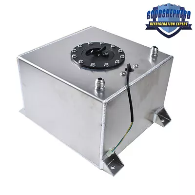 5 Gallon Aluminum Racing/street Fuel Cell Gas Tank+ Level Sender Drift/Polished • $57.10