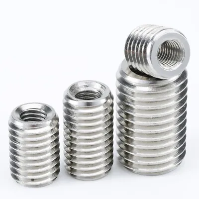 M2-m12 Thread Adapter Threaded Inserts Screw Reducer Adapter A2 Stainless Steel • $30.19