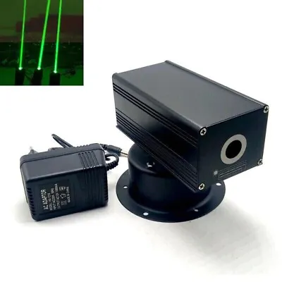 Green Beam 532nm 200mW Dot 180°Rotation Laser Module KTV Bar+ 12V Adapter • £63.06