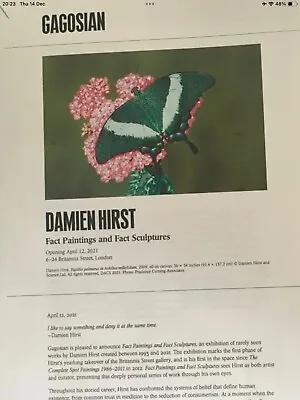 Damien Hirst Show Guide From London Gagosian Exhibition 2021 UK Diet Coke Cans  • £5