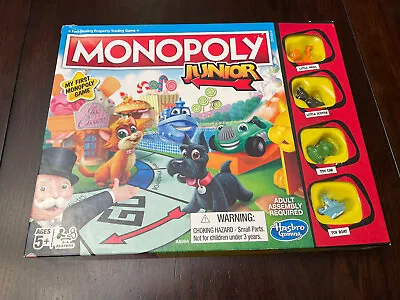 Monopoly Junior My First Monopoly Game Hasbro Used Missing 1 Cat & 2 Dog Tokens • $3.45