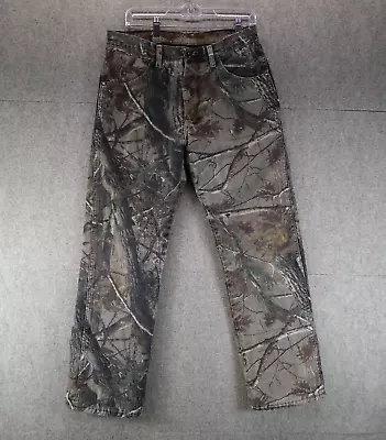 Wrangler Pants Men's 32x32 (32x30 Measured) Pro Gear Forest Camo Hunting • $27.99