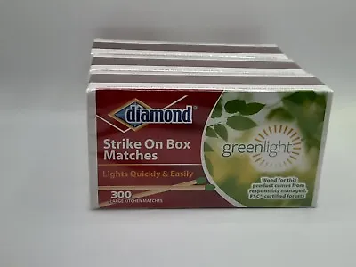 $12.99 • Buy 3 Pack - Greenlight Diamond Strike On Box Matches, 900 Total