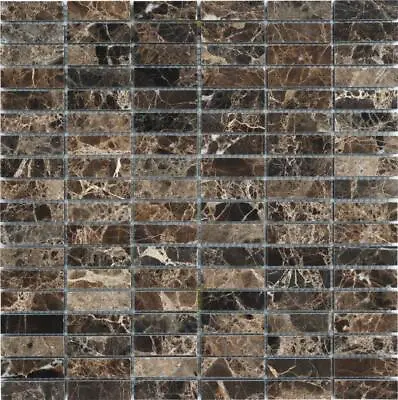 Simple Tile - Marble Mosaic Tile  Nevada Collection  MM 3204 - Emperador Dark • $6.99