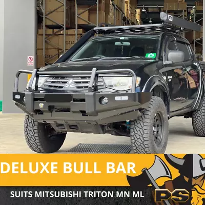 ADR Approved Bull Bar For Mitsubishi Triton 2010-2015 ML MN Winch Bar • $1199