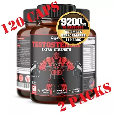 $29.99 • Buy Legal STEROID ANABOLIC Pills BULKING Testosterone Booster MUSCLE GROW 2 Packs