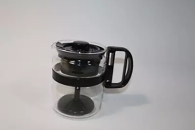 Vintage Gemco Brand 2 Cup Percolator Coffee Pot Clear Heat Resistant Glass Black • $14.50