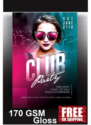 £36.99 • Buy Leaflets Printed Flyers Full Colour 170gsm Gloss Paper A6 A5 A4 A3 UK Free Post