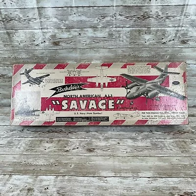 Berkley Model Vintage Airplane Kit North American AJ-1 SAVAGE Kit ATOM BOMBER • $199.95