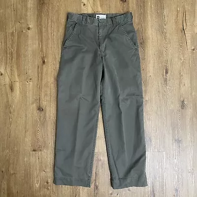 Vintage Gap Field Officer Pants Mens 33x32 Y2K Olive Green Military Rugged Loose • $35