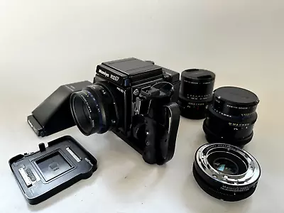 Mamiya RZ67 Pro IID Kit With HX701 Adapter - 3 Lens - Bag/Grip - Viewfinder • $6750
