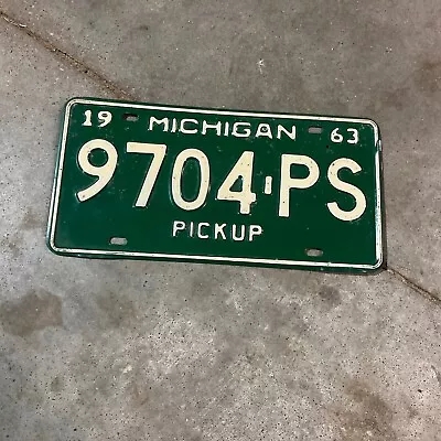 1963 Michigan Pick Up License Plate • $6