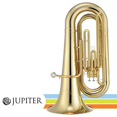 Jupiter JTU730 Key Of BBb Lacquer Brass Compact 3 Valve Tuba W/ Case Mouthpiece • $4699