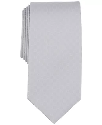 Michael Kors Men's Pearsall Dot Tie  $69.50 Silver Gray • $16.15