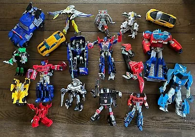 Huge Transformers Action Figure Lot-Various Years-Optimus Prime Bumblebee++++ • $50