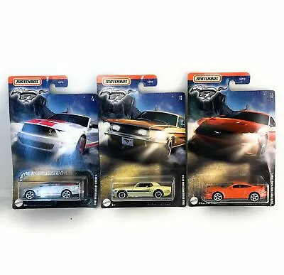 Matchbox 1:64 1968 Ford Mustang GT CS 2019 Coupe 2007 Ford Shelby GT500 G 956D • $7.99