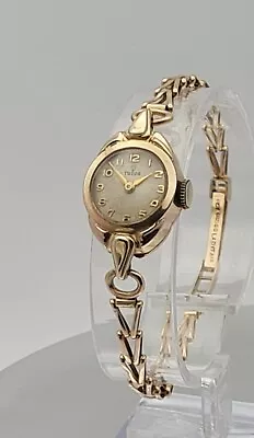 Ladies Rolex Tudor Swiss Made Mechanical 9Ct Gold Bracelet Watch • £205