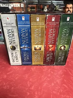 Lot 5 Game Of Thrones Box Set Books A Song Of Ice And Fire George R.R. Martin • $19.99