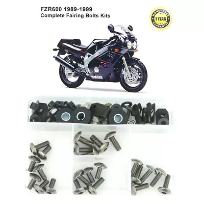 Fit For Yamaha FZR600 1989-1999 Steel Complete Fairing Body Bolts Kit Titanium • $31.96