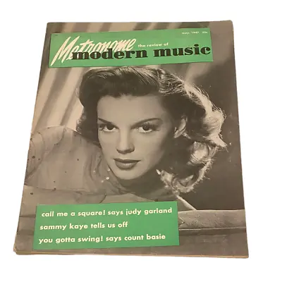 Vintage Metronome Music Magazine May 1947 Judy Garland Wizard Of Oz • $92.99