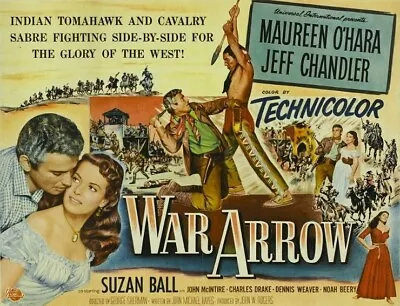 War Arrow 1953 Dvd. Jeff Chandler. Copy Of Public Domain Film. Disc Only • £3.95
