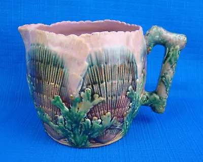 Etruscan Majolica Shell Seaweed Creamer Pitcher E-26 Griffin Smith & Hill 4.25 H • $125