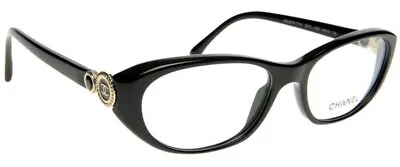 CHANEL Eyeglasses - 3203 C622 -  COLLECTION BOUTON  - Black  - Womens • $249.95