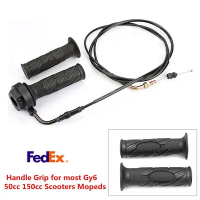 Pair Handle Grip Scooter Accessories For GY6 125-150CC Throttle Line Assembly • $20