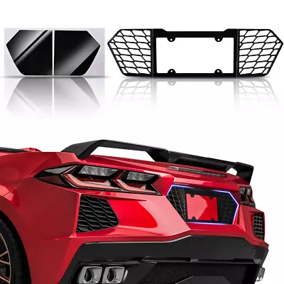 For Corvette C8 2020-2024 Stingray Z51 Z06 Rear License Plate Filler Panel Kit • $139.99