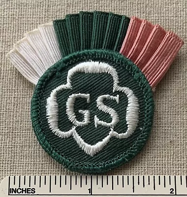 Vintage GIRL SCOUT Cockade Badge PATCH For BERET Hat GS Uniform Sash Award • $19.99