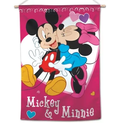 Minnie Mickey Mouse 28 X40  Banner Flag Disney Officially Licensed High Quality • $24.79