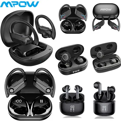 MPOW Wireless Bluetooth TWS True Earphones Headphones Sport Bass Earbuds Headset • £18.04