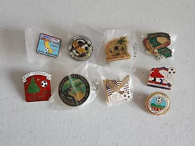 Vintage Soccer Lapel Hat Pin Lot Jacket Hat 1990s • $17.98