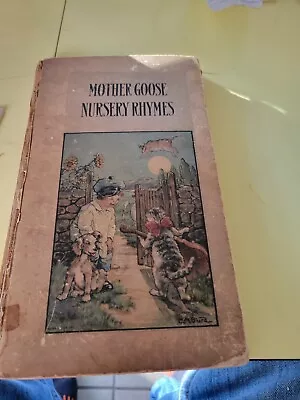 EARLY 1900'S BOOK MOTHER GOOSE NURSERY RHYMES 1919 Margaret Hosie • $9.99