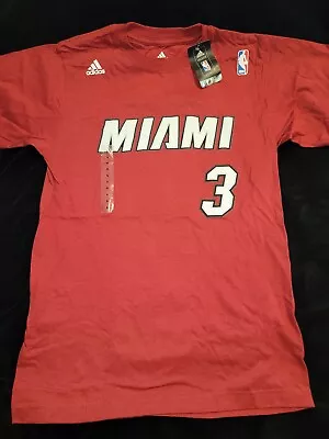 Adidas Miami Heat Wade Shirt Men's Size Small Brand New • $18