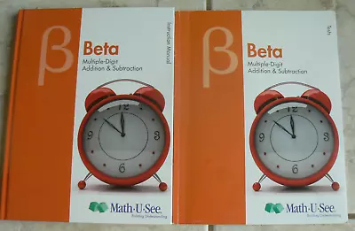 Math-U-See BETA  Instruction Manual & Test Booklet (partial) Demme • $14.99