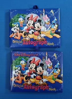 2 X Disneyland Walt Disney World Official Autograph Book Mickey Minnie Goofy + • £9.99