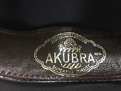 Akubra Grey Stylemaster Pocketweight Felt Hat Black Band 53cm Circumference • $90