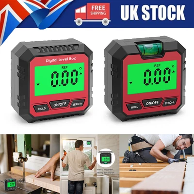 £14.39 • Buy Electronic Digital Protractor Magnetic Inclinometer Angle Level Box Finder Gauge