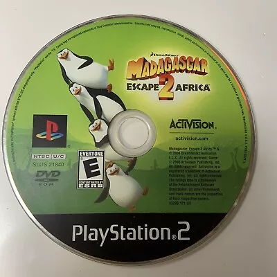 Madagascar Escape 2 Africa (PS2 2008) Disc Only Tested • $7.50