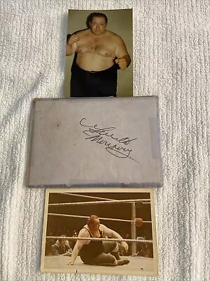 Gorilla Monsoon Autograph And Vintage Photos SALE $250 • $250