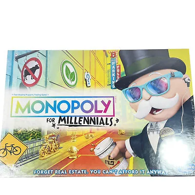 Monopoly For Millennials Board Game New Hasbro Gaming E4989 • $19.99