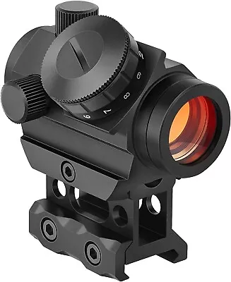 Tactical 2 MOA Red Dot Sight Reflex Rifle Holographic Sight Scope 1  Riser Mount • $33.99