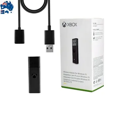 Official Wireless Xbox One Controller Adapter USB Receiver Microsoft Windows PC • $35.99